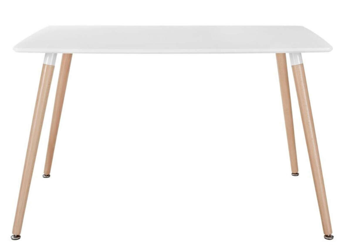 Rectangular Dining and Workplace Table - Size 1.2M - White