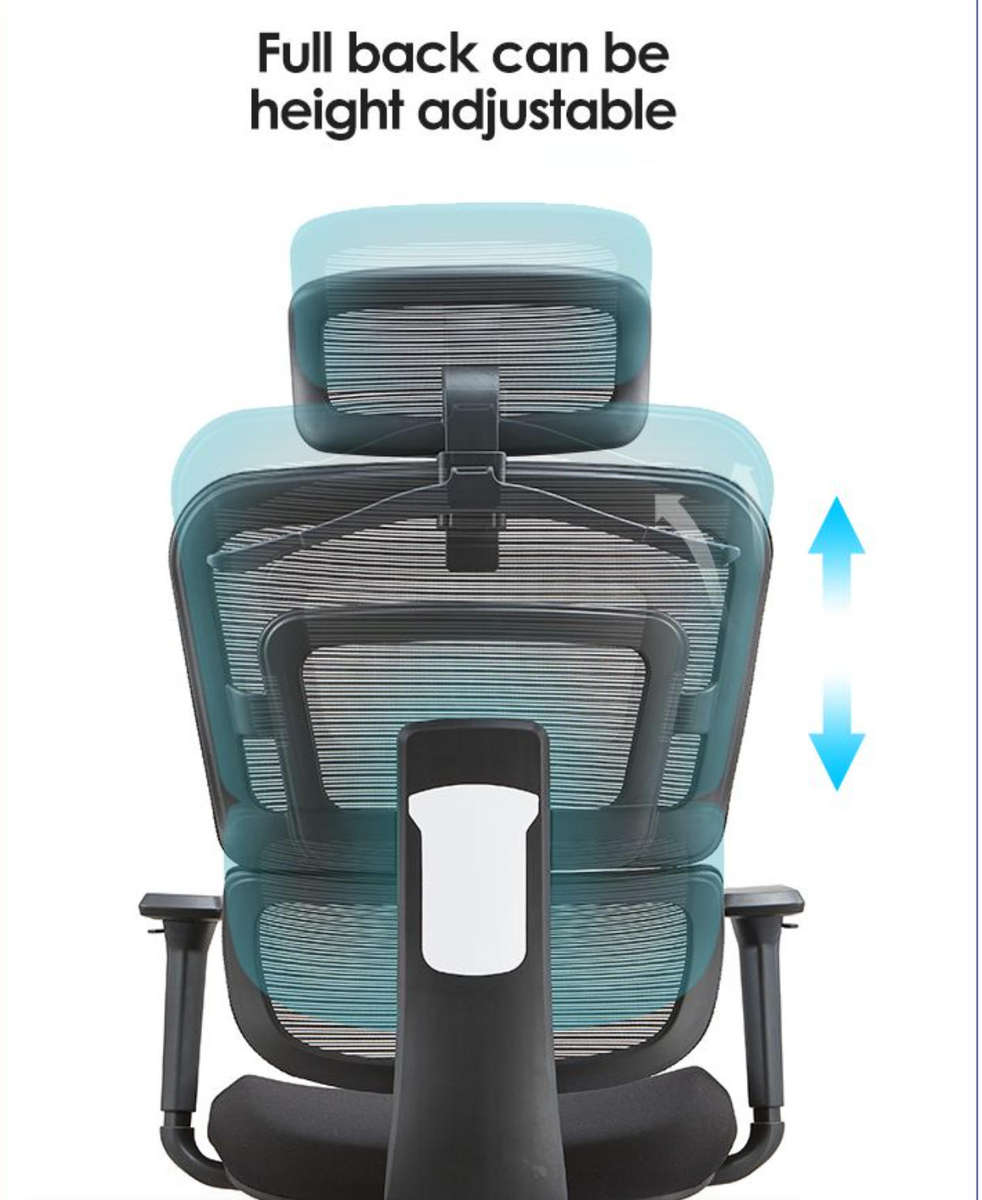 EayThing EliteMesh Ergonomic Ergo Office Chair - 3D Arm Rest, Coat Hanger