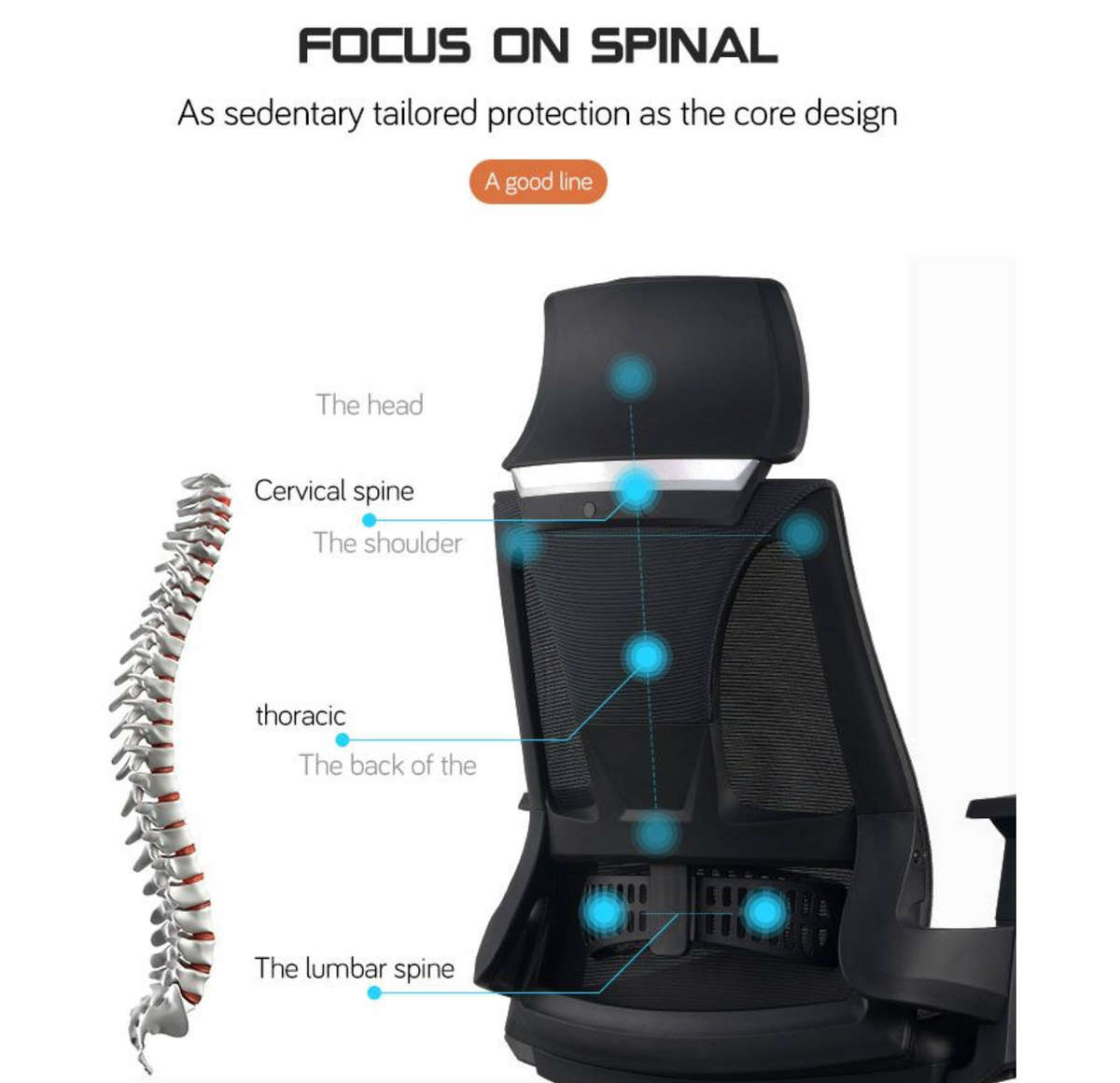 EayThing Lambo Elite Ergonomic Executive Mesh Chair