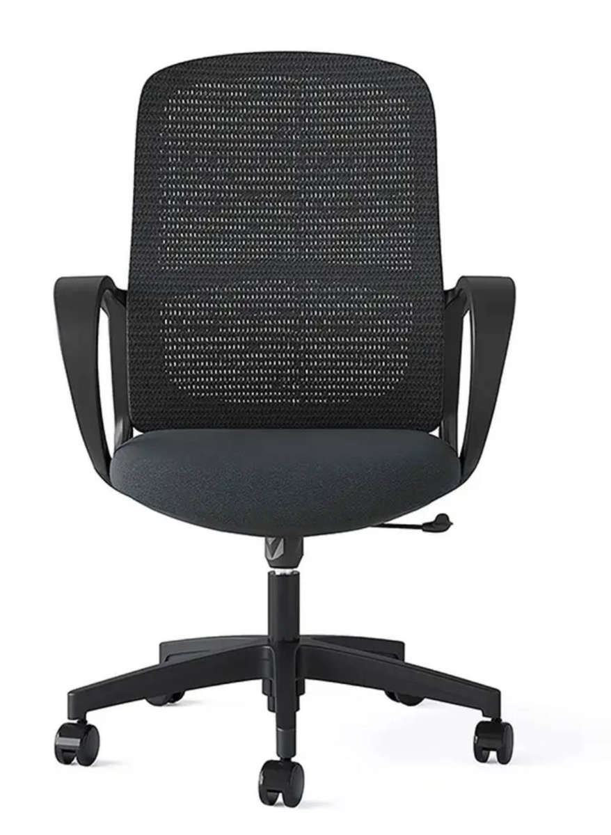 EayThing AeroLuxe Ergonomic Mesh Chair - Mid back Comfort for Home & Office - Black