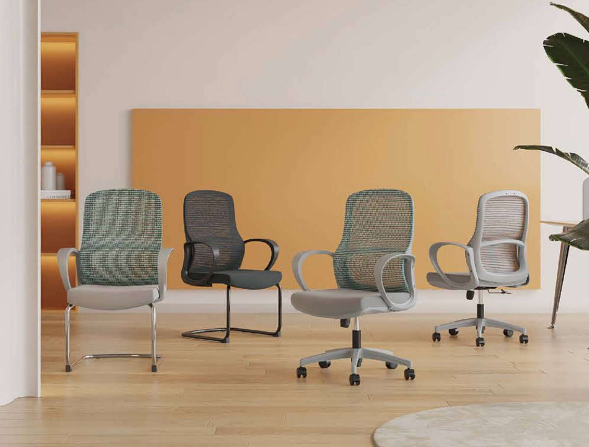 EayThing AeroLuxe Ergonomic Mesh Chair - Mid back Comfort for Home & Office - Black