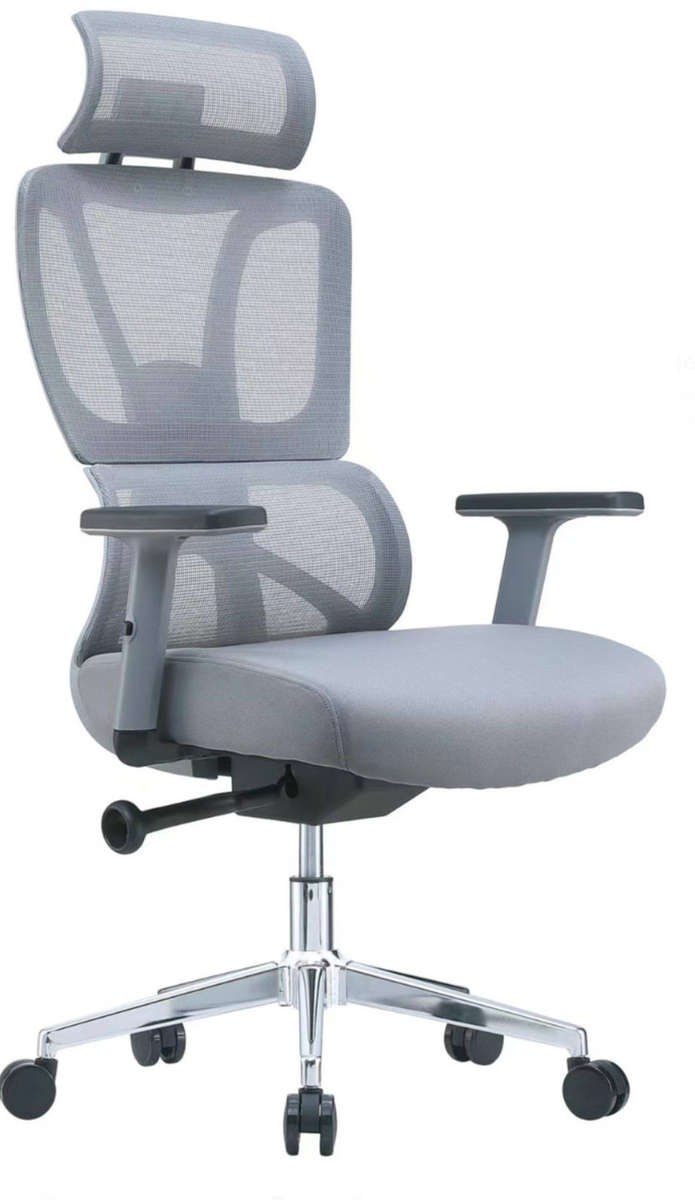 F16 Falcon Elite: Luxury Ergonomic Office Chair - Grey Demo