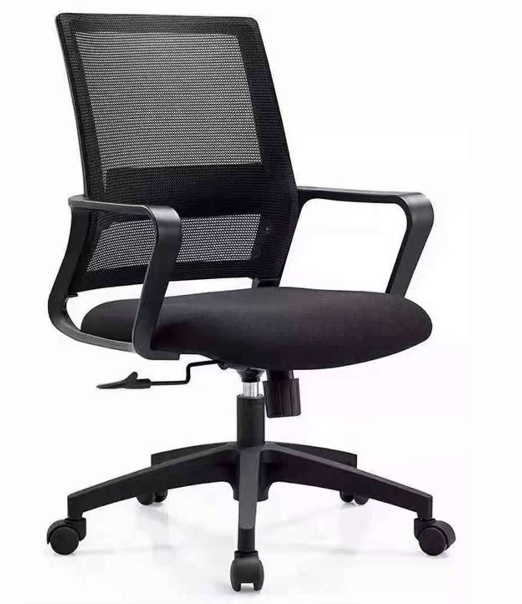 Stylish Classic Mesh Fabric Backrest Ergonomic Office Chair - Black
