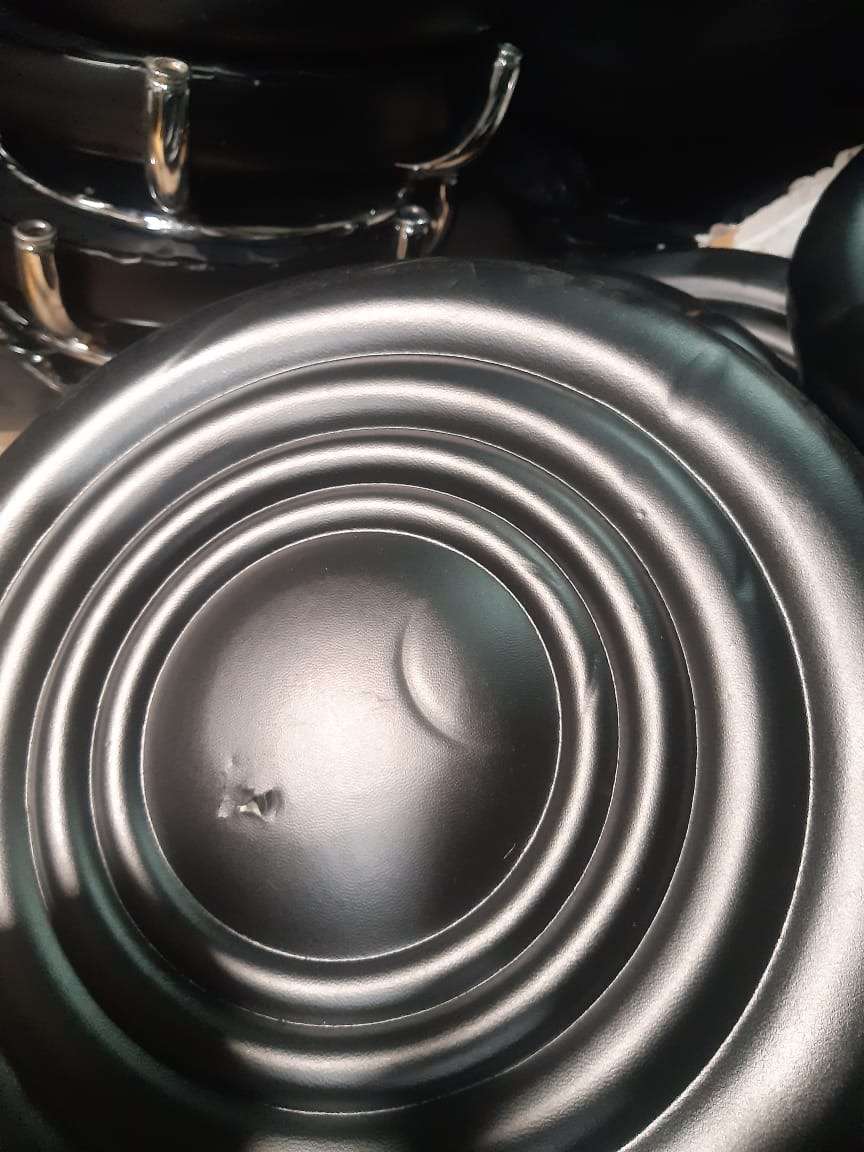 Modern and Adjustable Mini Bar Stool with Wheels BLACK DEMO READ DESCRIPTION