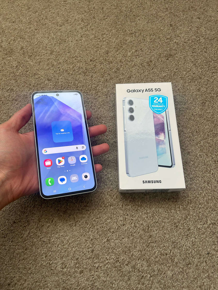 Samsung A55 5G 256gb 8gb ram Dual sim with box - Icy blue