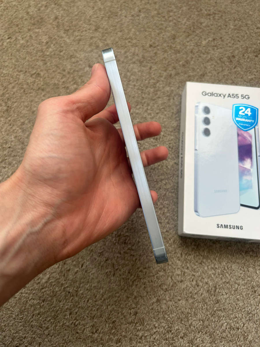 Samsung A55 5G 256gb 8gb ram Dual sim with box - Icy blue