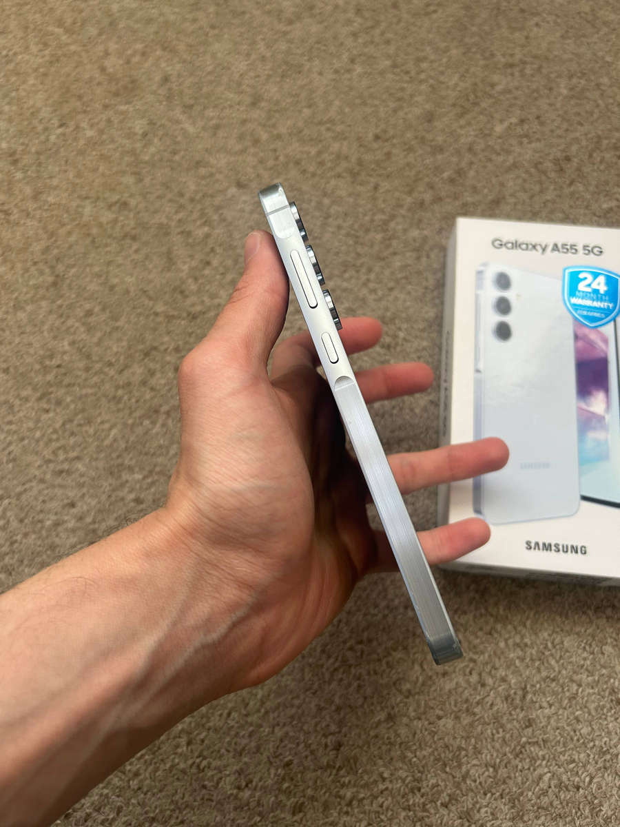 Samsung A55 5G 256gb 8gb ram Dual sim with box - Icy blue