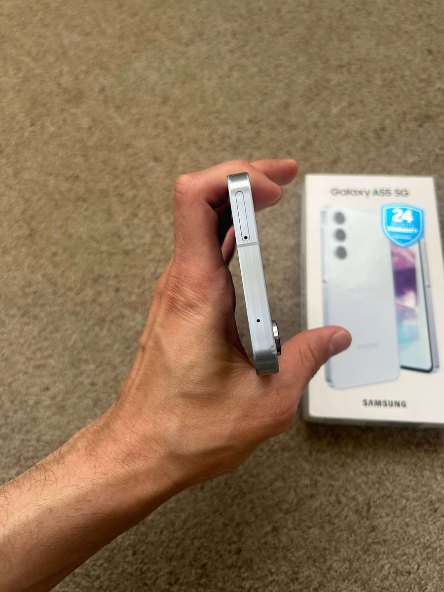 Samsung A55 5G 256gb 8gb ram Dual sim with box - Icy blue