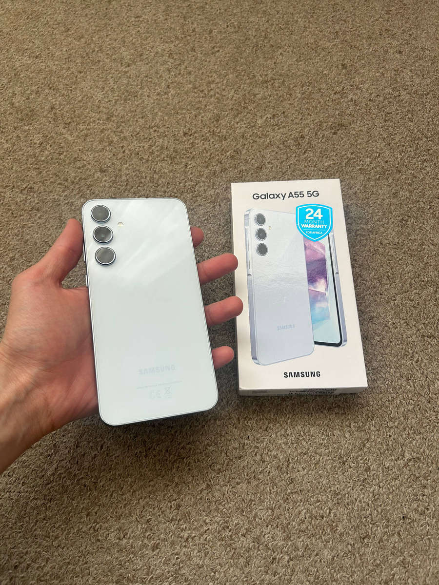 Samsung A55 5G 256gb 8gb ram Dual sim with box - Icy blue