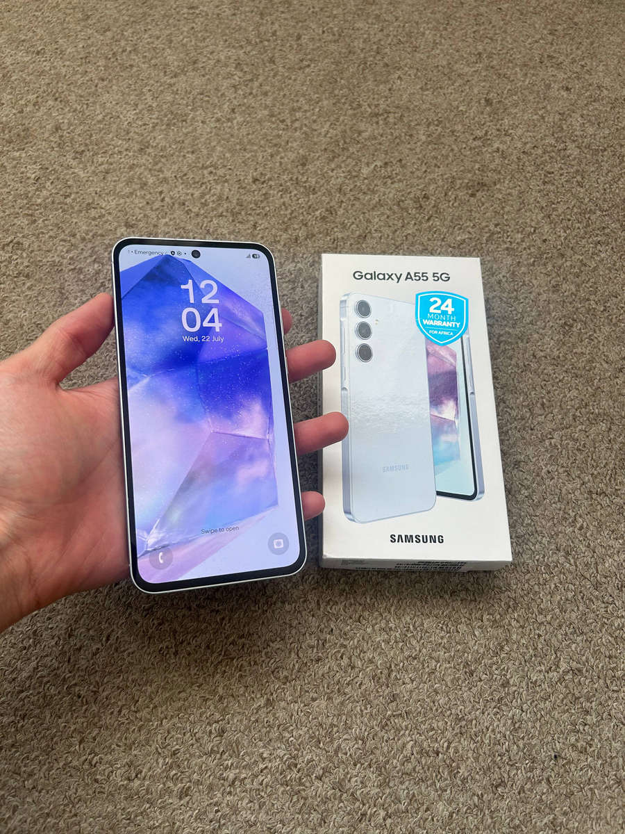 Samsung A55 5G 256gb 8gb ram Dual sim with box - Icy blue