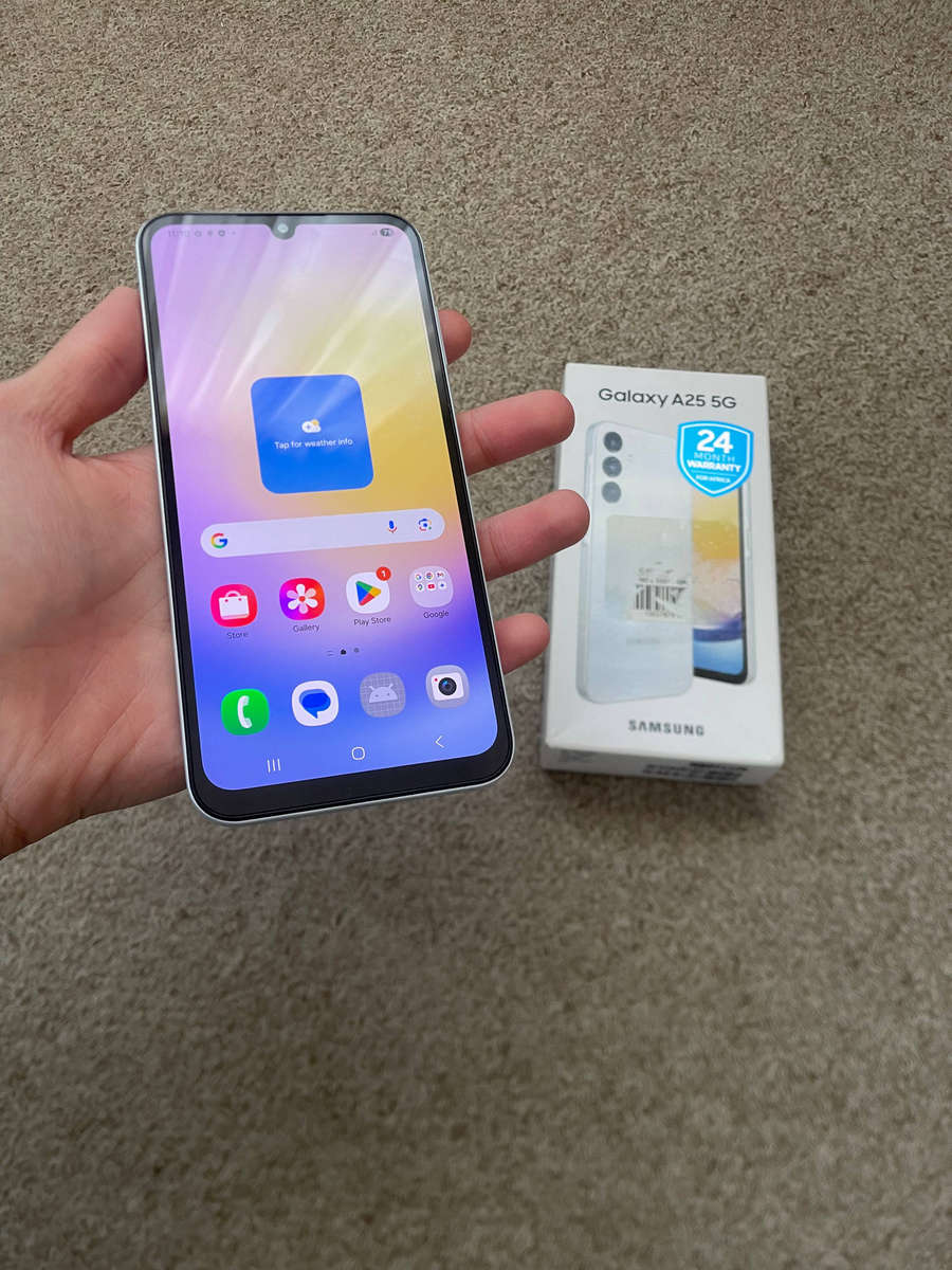 Samsung A25 5G Dual SIM 128gb 6gb ram good condition with box