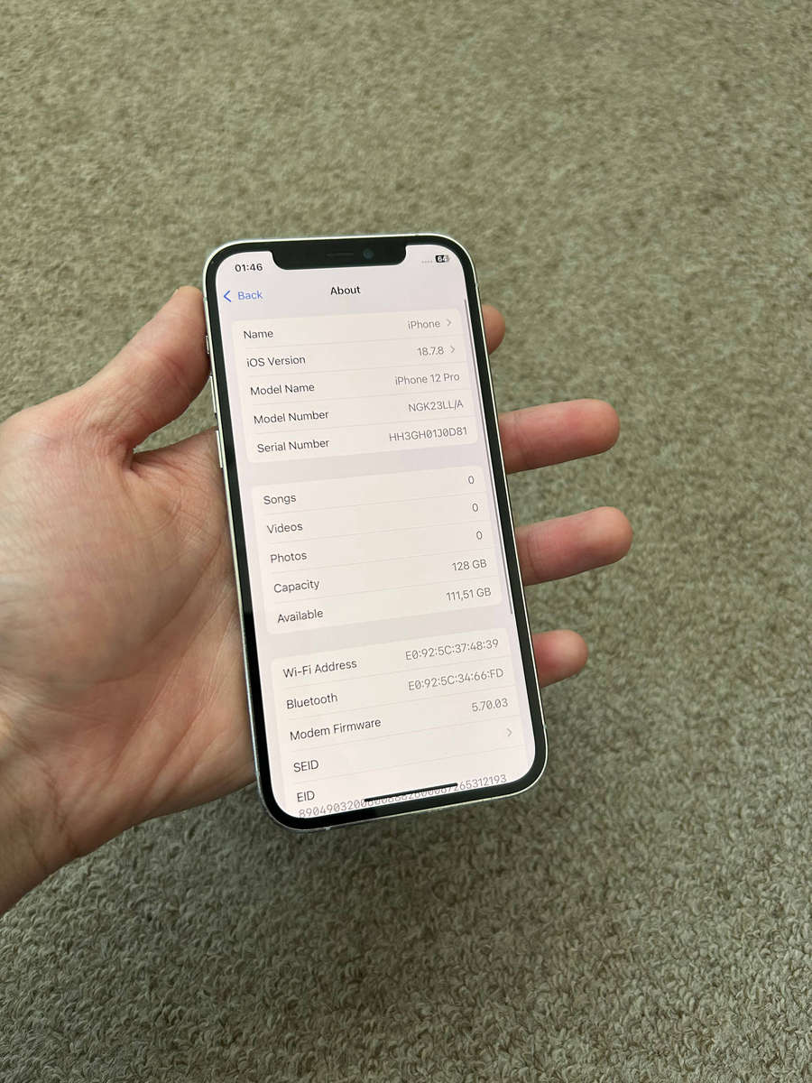 iPhone 12 Pro 128gb dual sim good condition