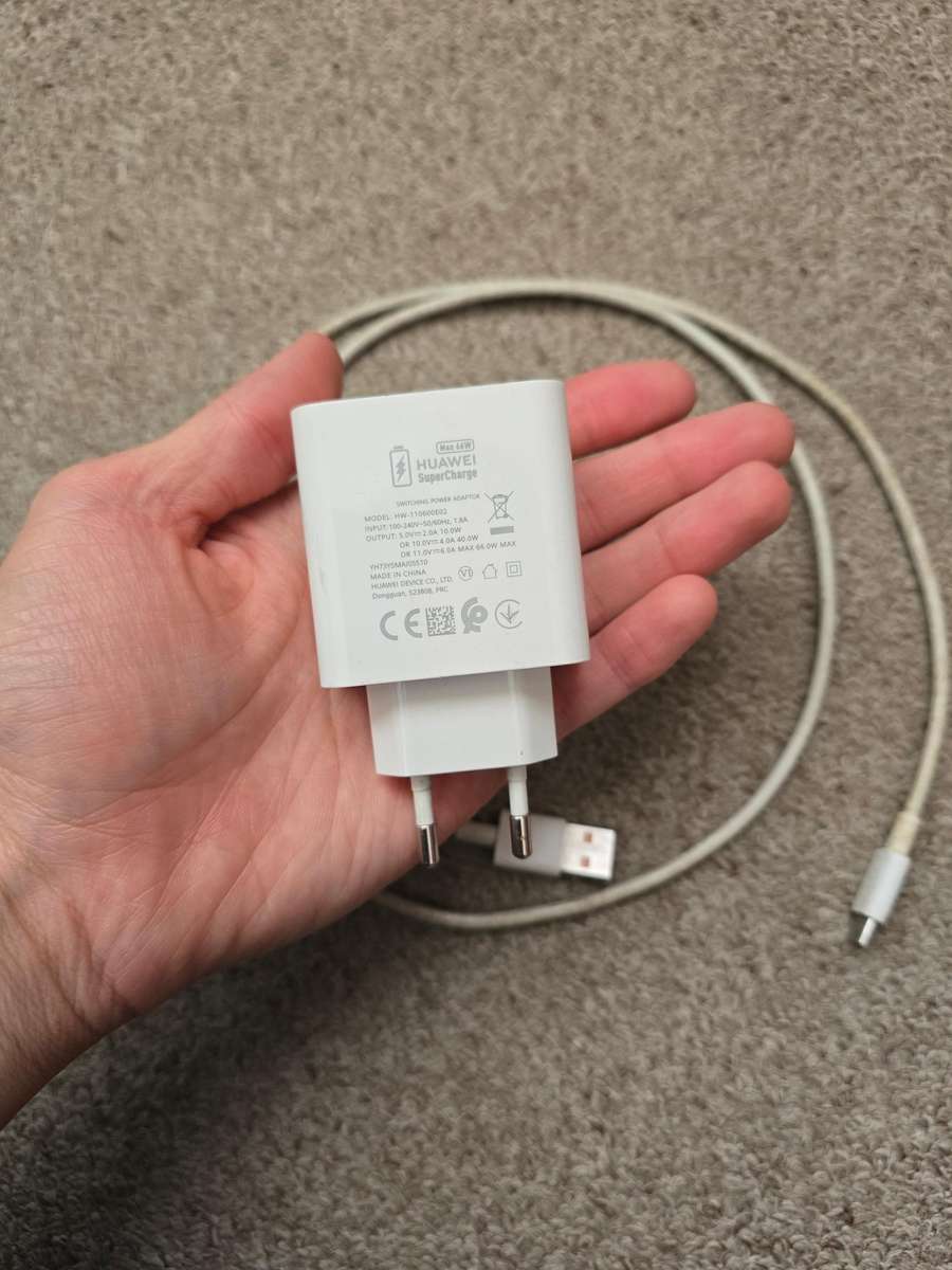 Original Huawei 66w charger and cable