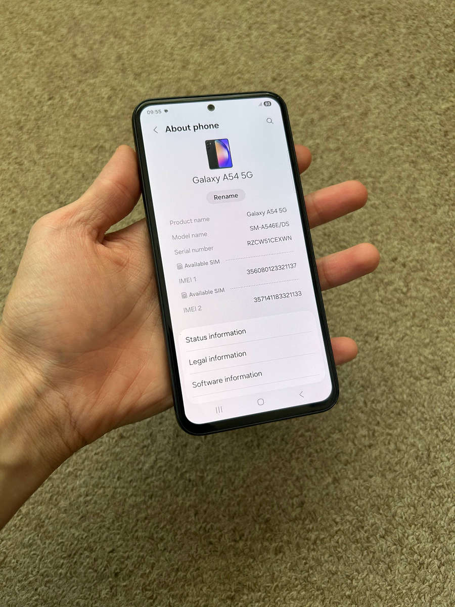 Samsung A54 5G 256gb 8gb ram Dual Sim