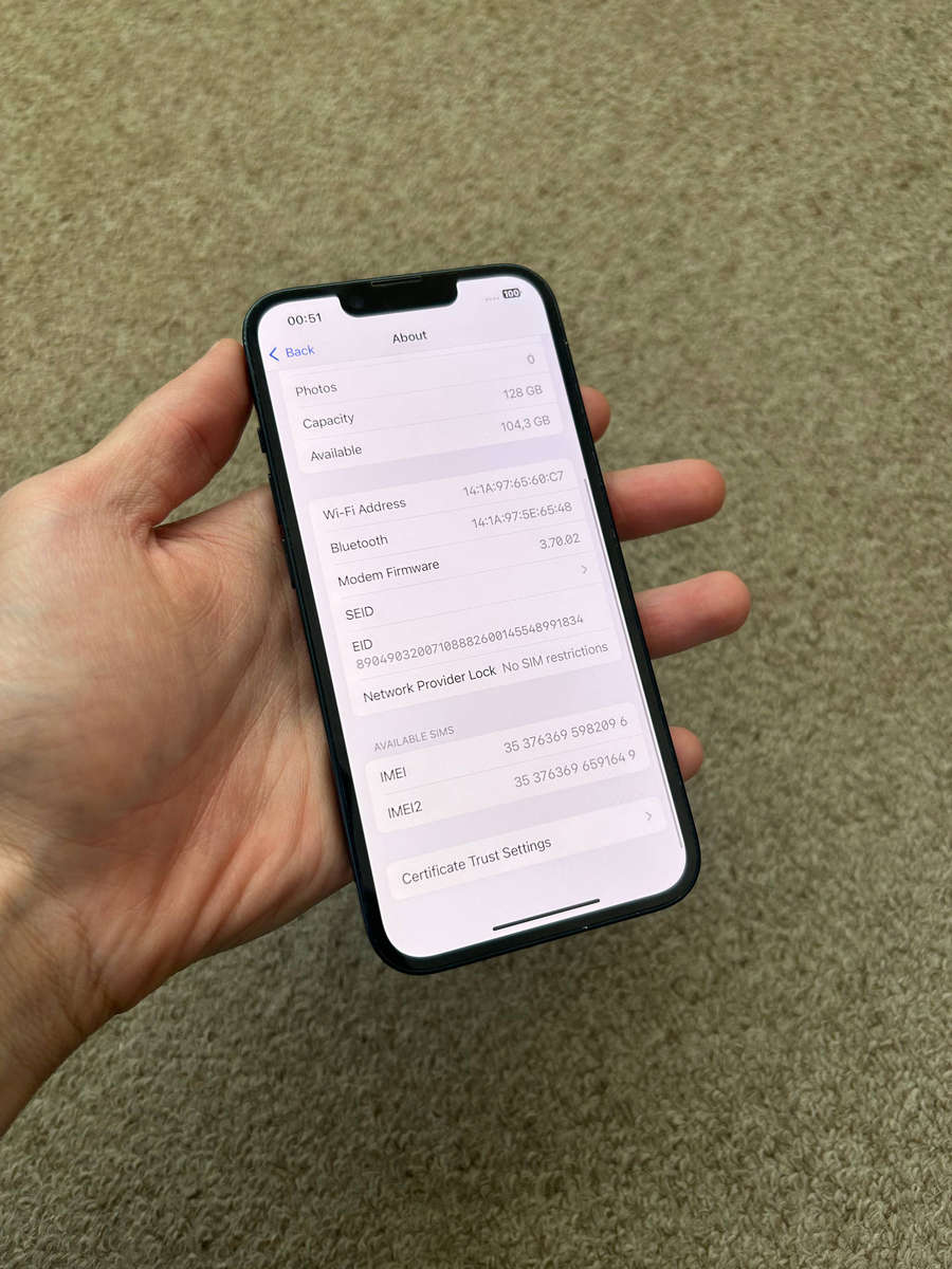 iPhone 14 128gb 6gb ram dual sim good condition