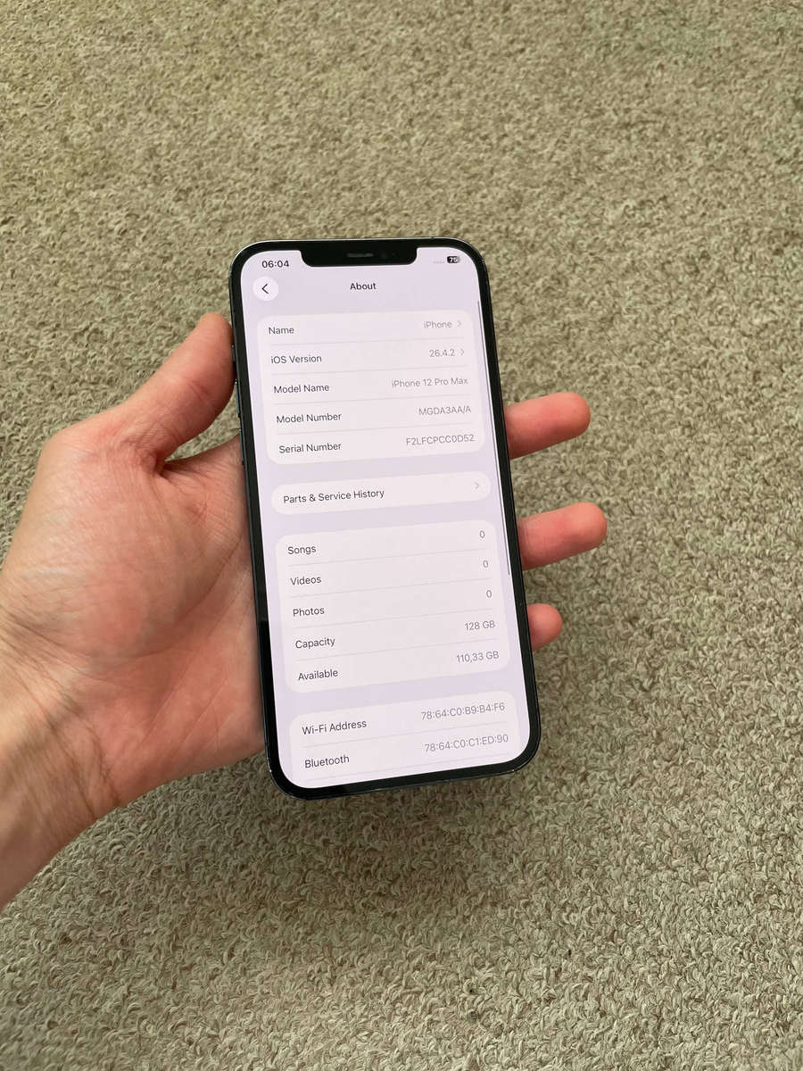 Iphone 12 Pro Max 128gb dual sim with cover