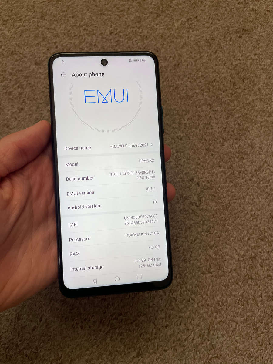 Huawei P smart 2021 128gb 4gb ram dual SIM excellent condition