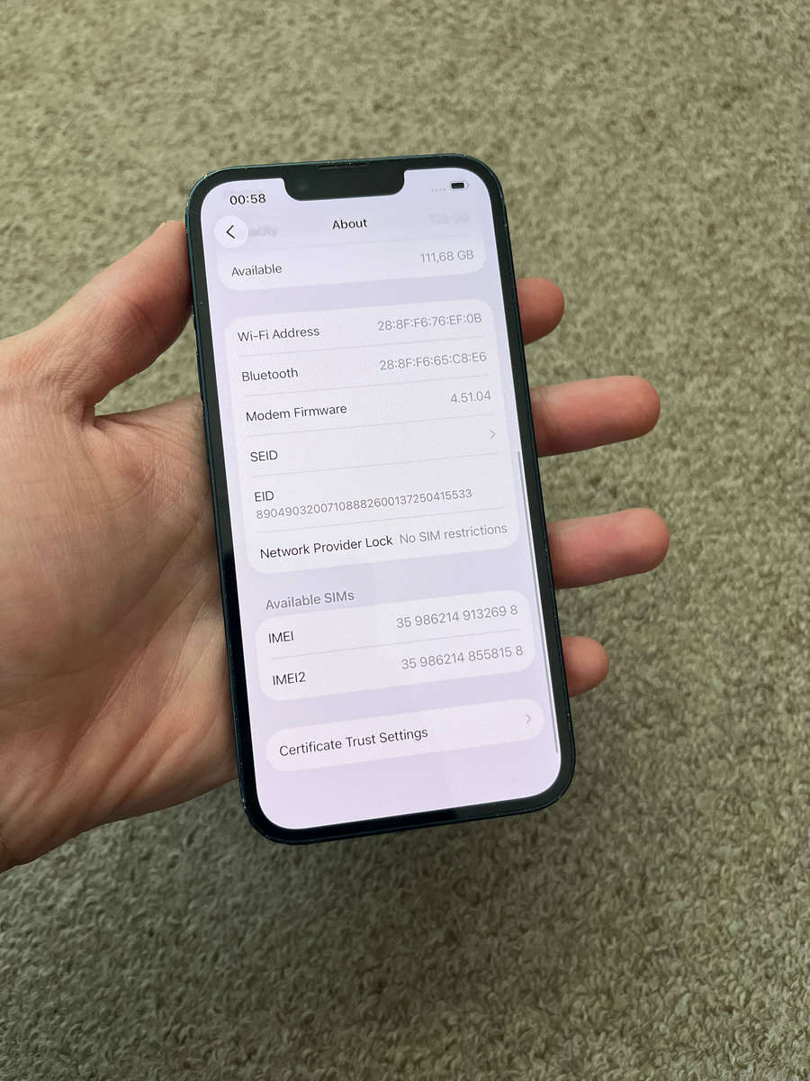 iPhone 14 128gb 6gb ram dual sim with cover