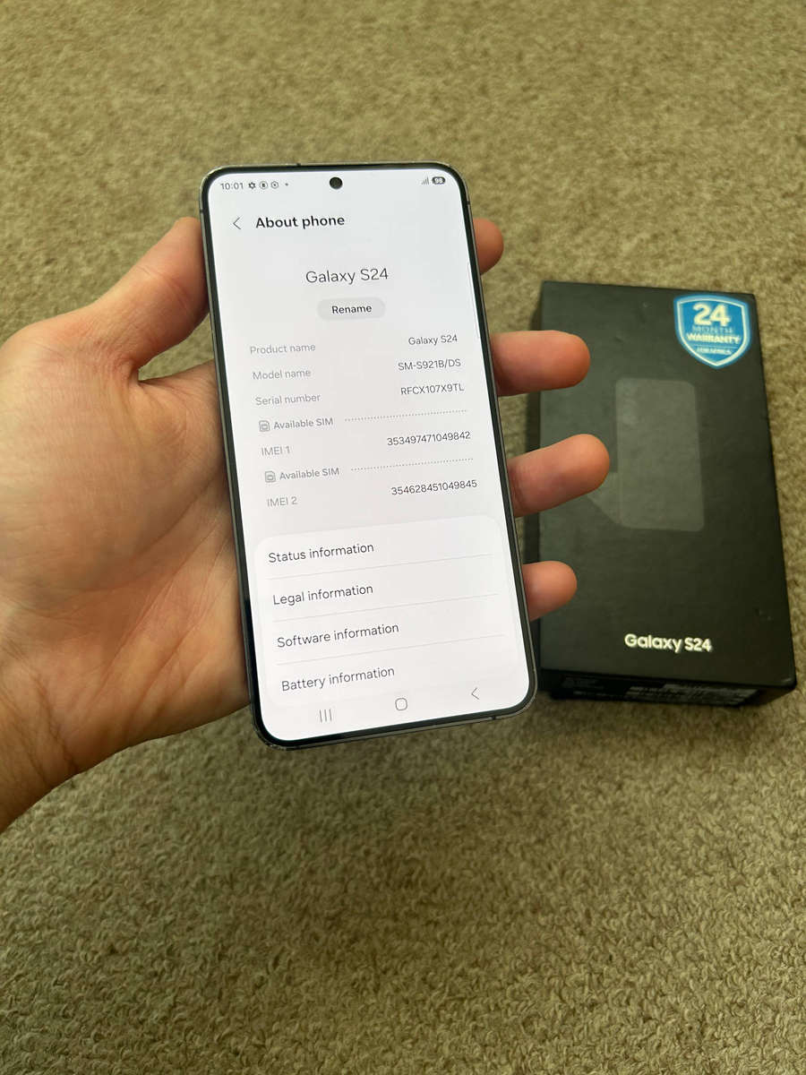 Samsung S24 256gb Dual sim 8gb ram with box and cover