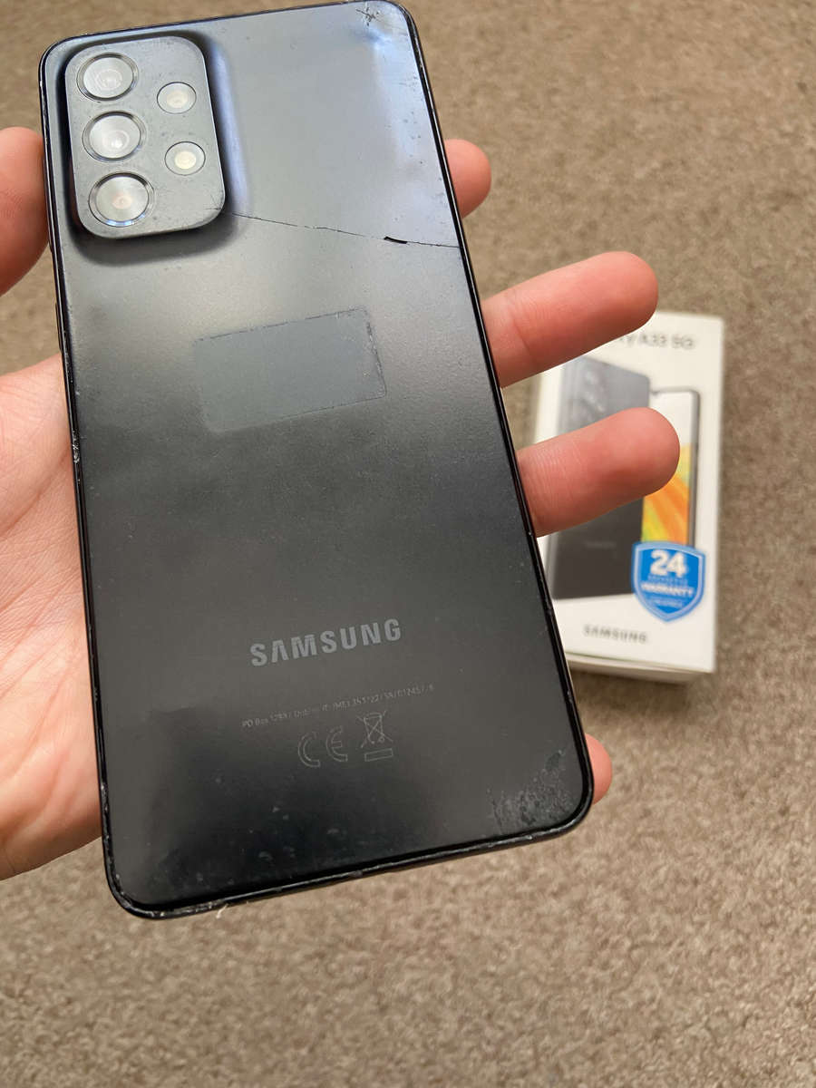 Samsung A33 5G 128gb Dual sim 6gb ram with box and cover