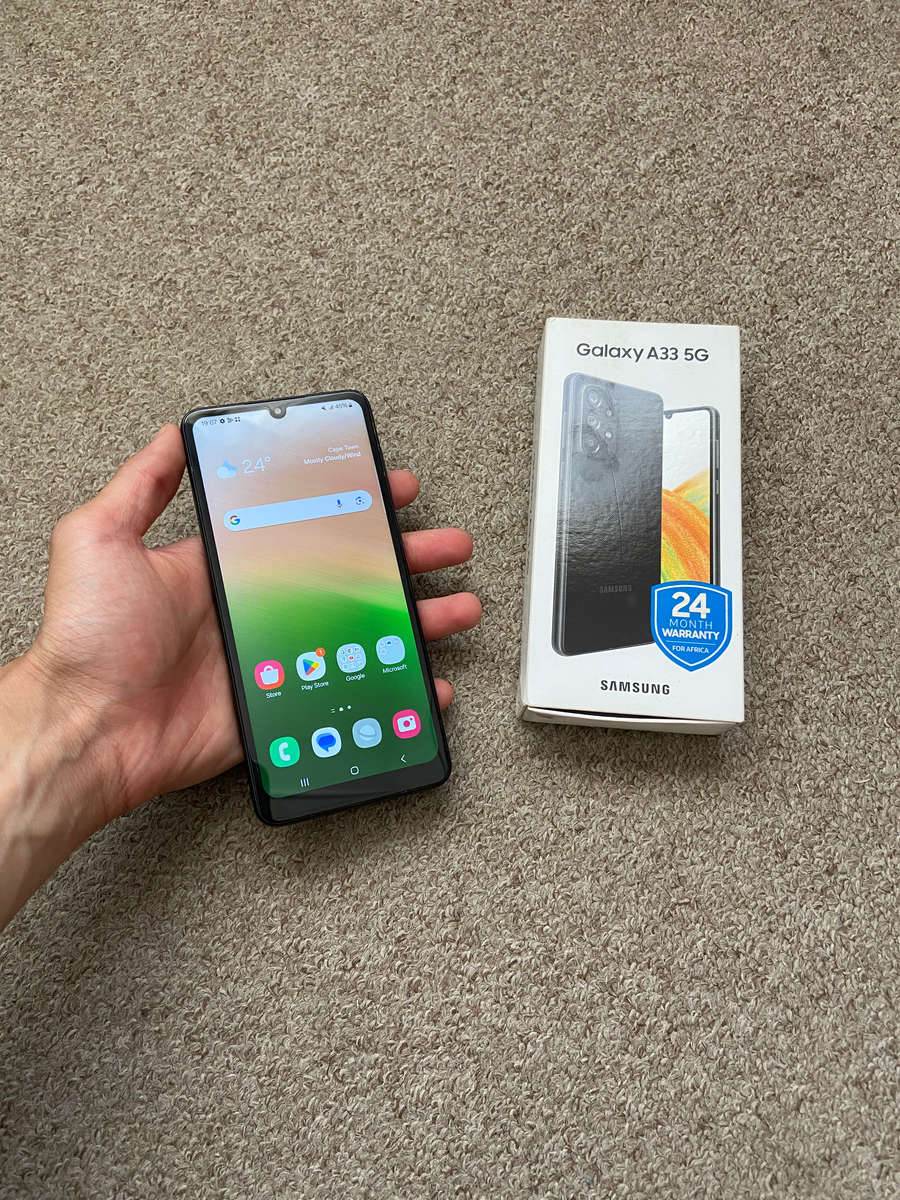 Samsung A33 5G 128gb Dual sim 6gb ram with box and cover