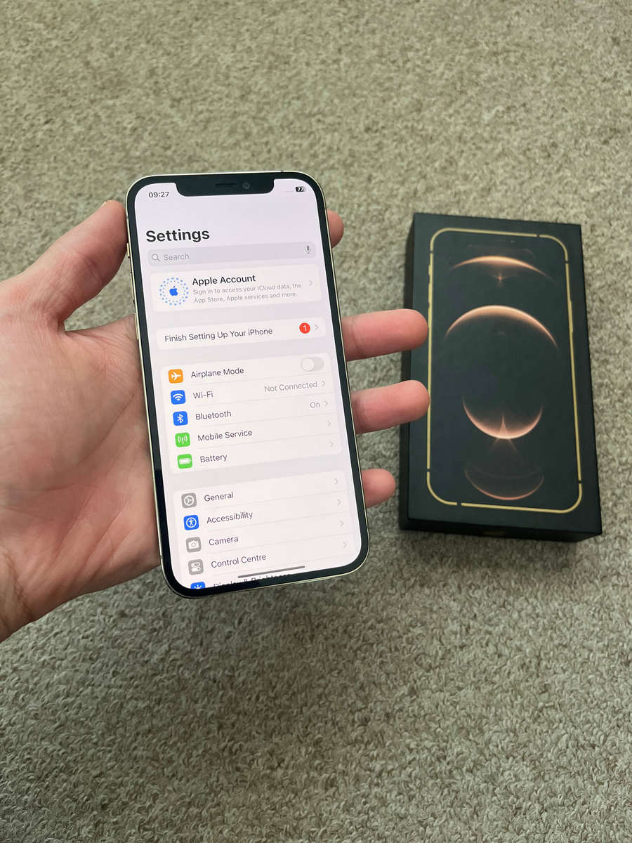 iPhone 12 Pro 128gb dual SIM with box and cover