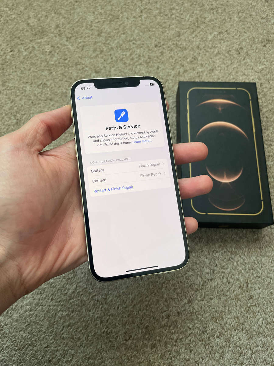 iPhone 12 Pro 128gb dual SIM with box and cover