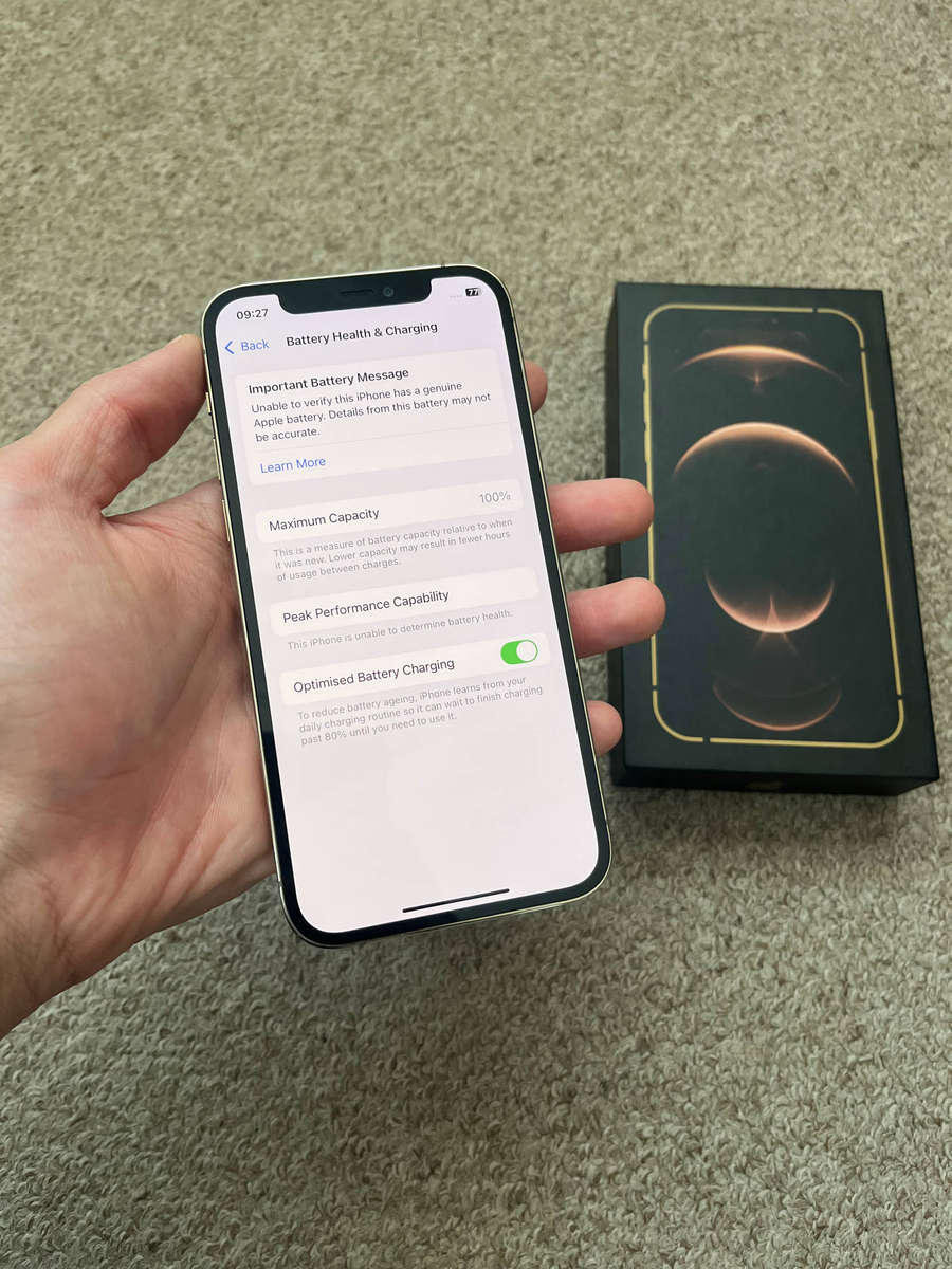 iPhone 12 Pro 128gb dual SIM with box and cover