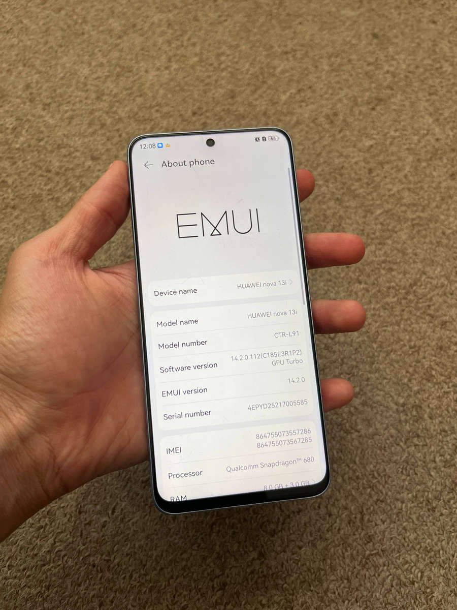 Huawei Nova 13i 256gb 11gb ram good condition