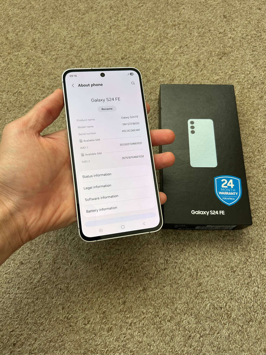 Samsung S24 FE 256gb Dual sim 8gb ram with box Immaculate condition