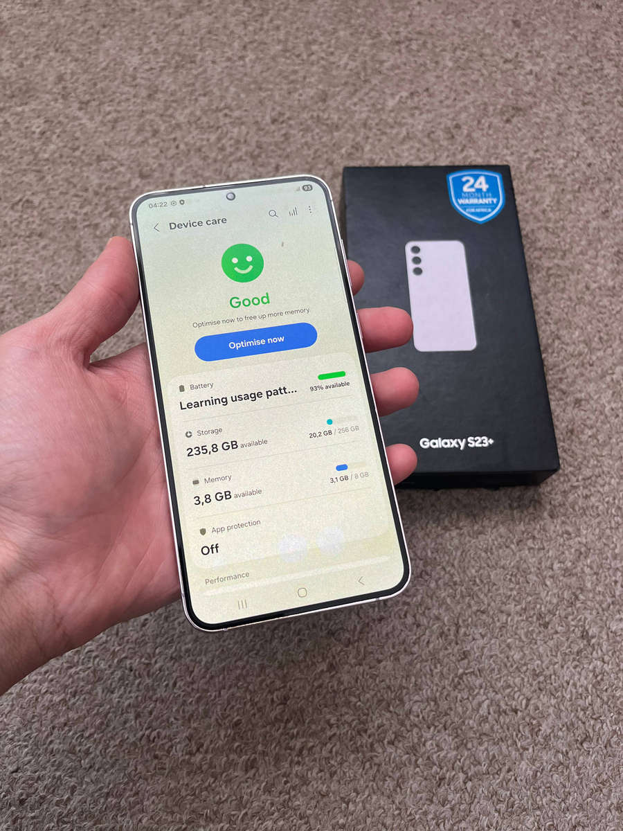 Samsung S23 plus 5G 256gb 8gb ram dual sim with box and cover
