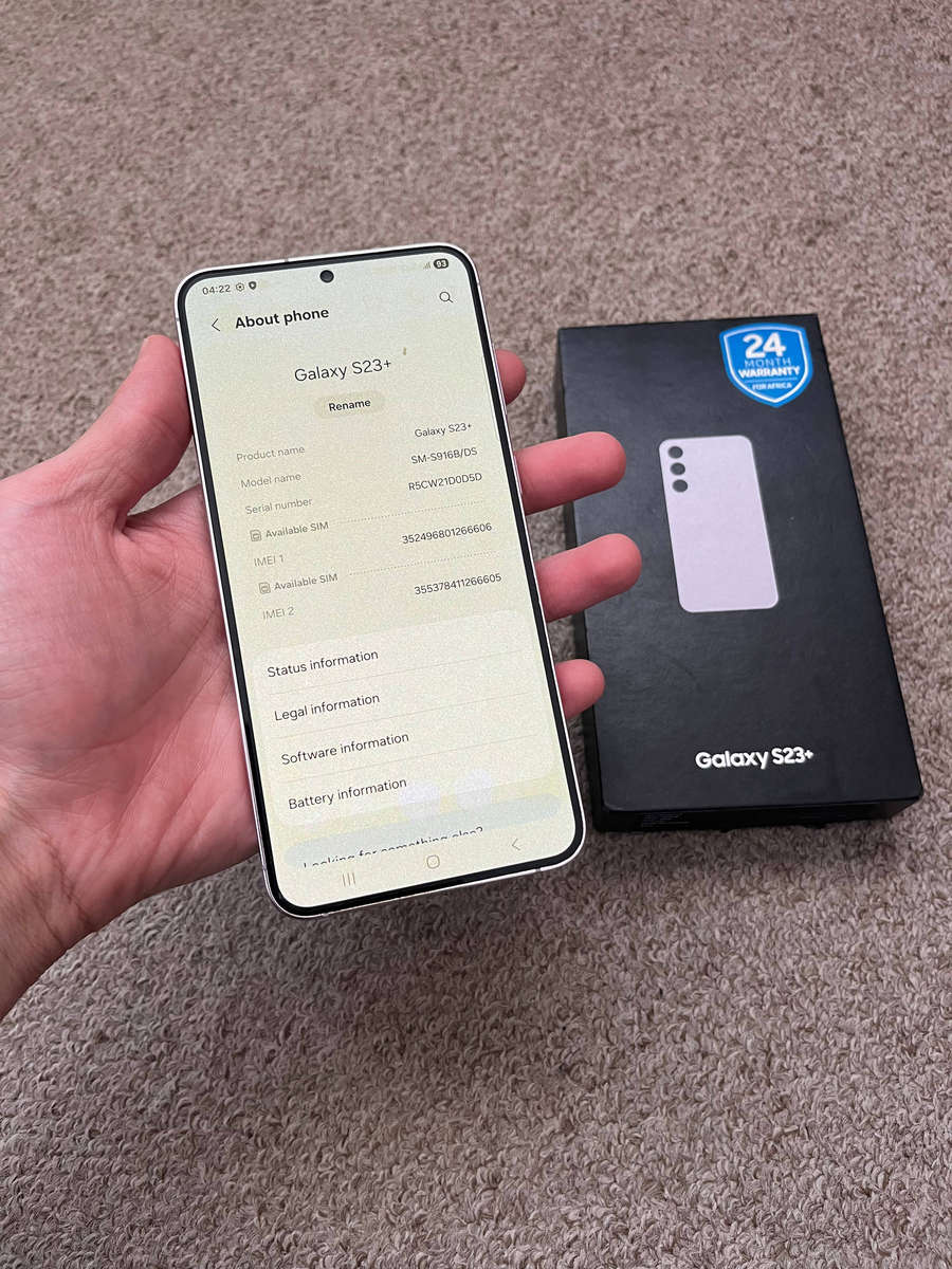 Samsung S23 plus 5G 256gb 8gb ram dual sim with box and cover