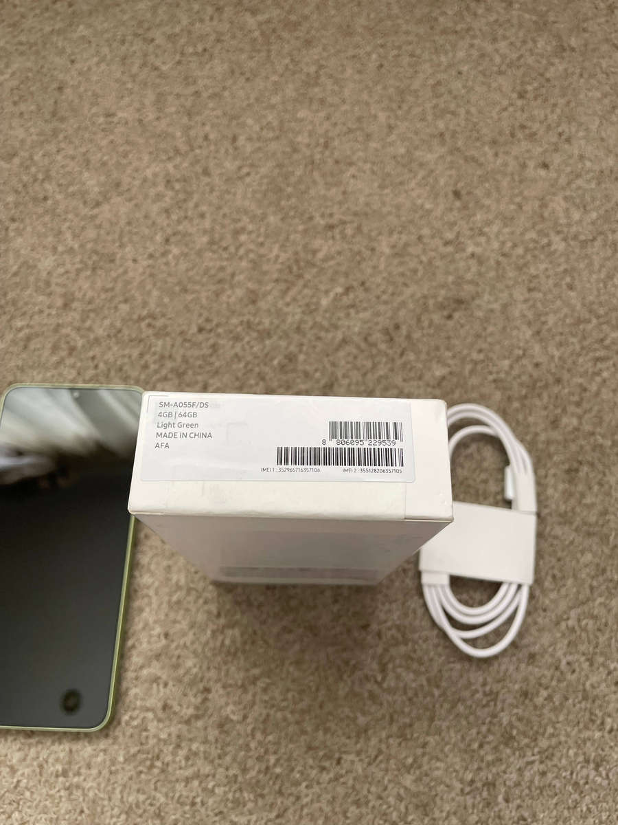Samsung Galaxy A05 64GB LTE Dual Sim with box and cable excellent condition- Light Green