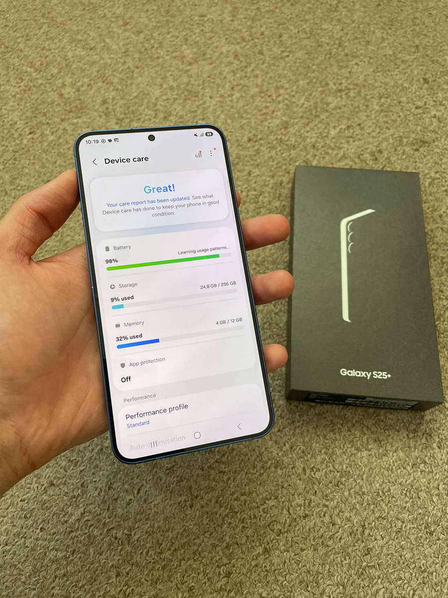 Samsung S25 Plus 5G 256gb 12gb ram Dual sim with box - Blue