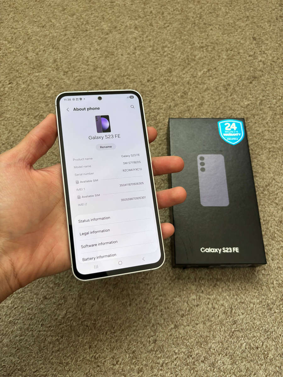 Samsung S23 FE 5G 256gb 8gb ram with box - purple