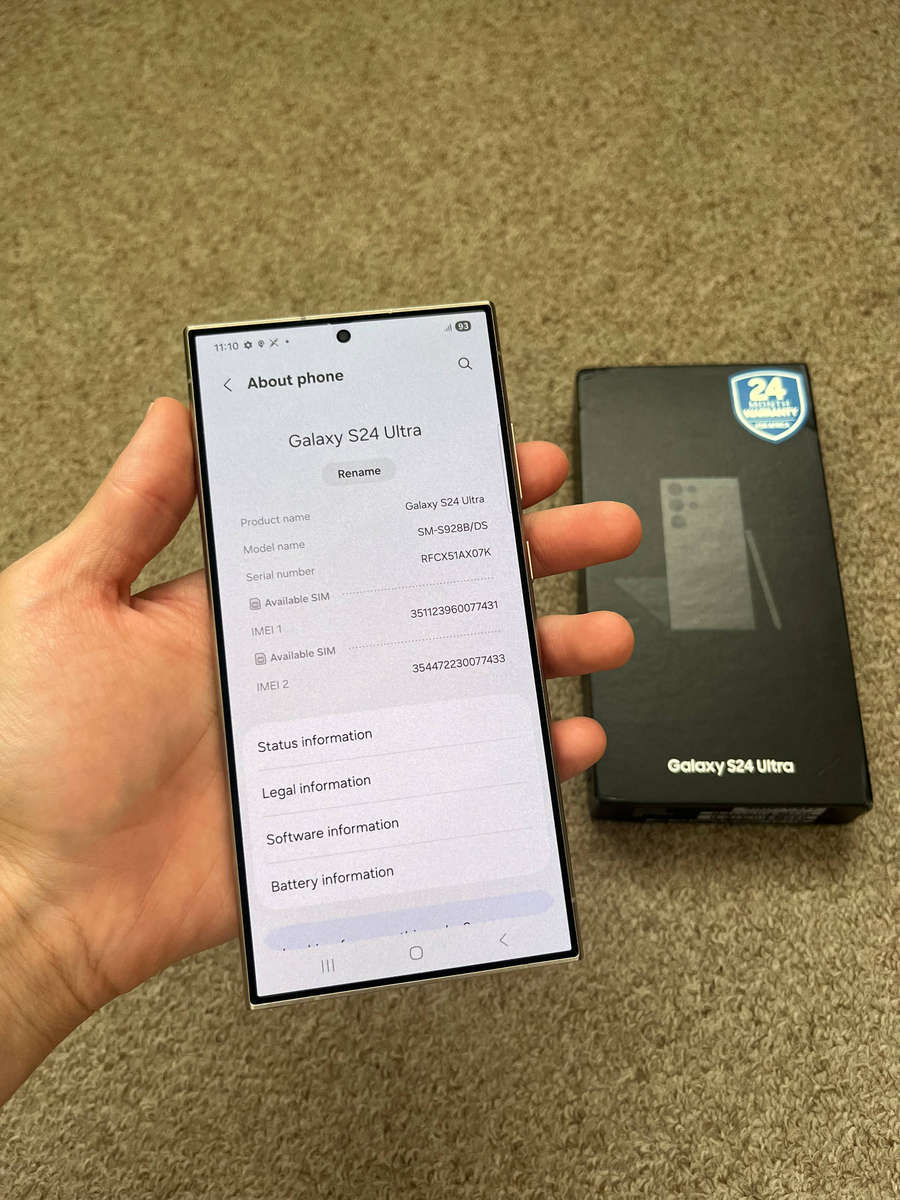 Samsung S24 Ultra 256gb 12gb ram Dual sim Good condition with box