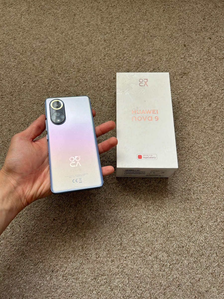 Huawei nova 9 single sim 128gb 8gb ram with box and cover