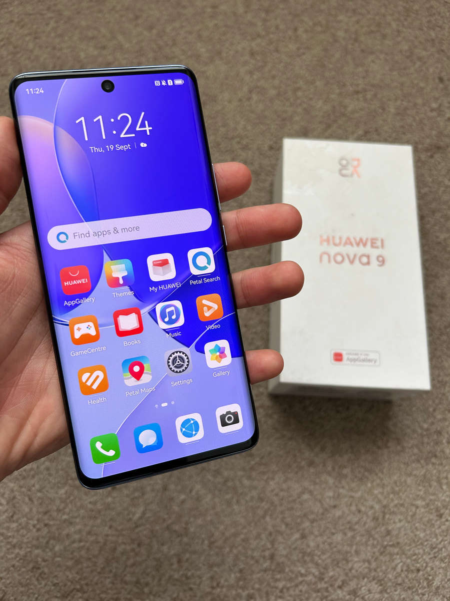 Huawei nova 9 single sim 128gb 8gb ram with box and cover