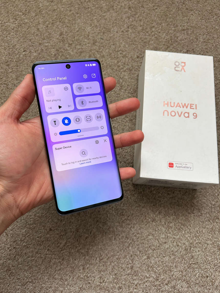 Huawei nova 9 single sim 128gb 8gb ram with box and cover