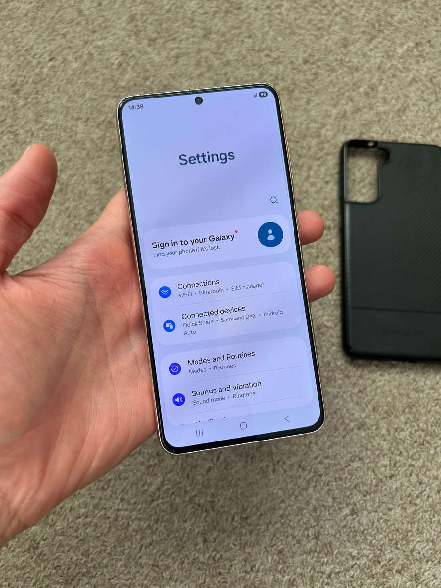 Samsung S21 5G 256gb Dual SIM phantom violet with cover