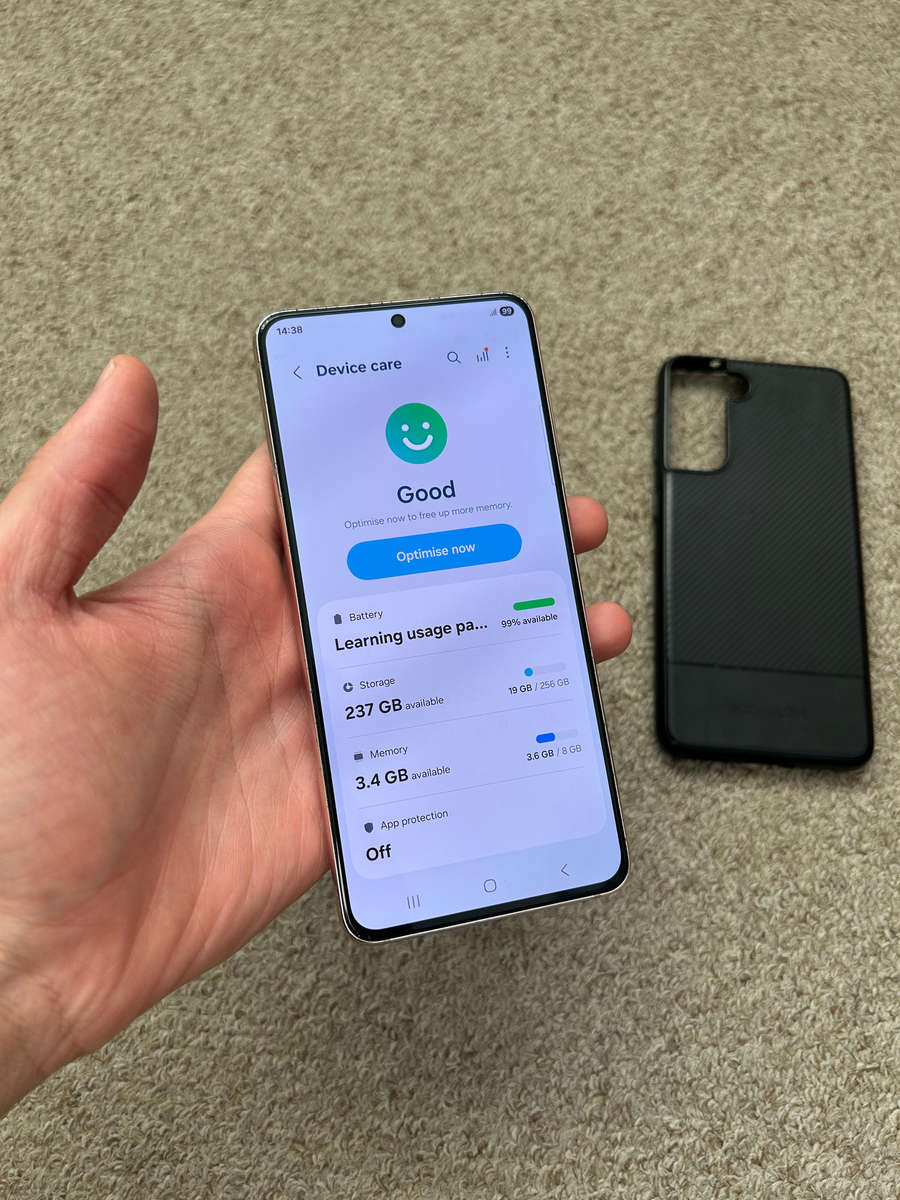 Samsung S21 5G 256gb Dual SIM phantom violet with cover