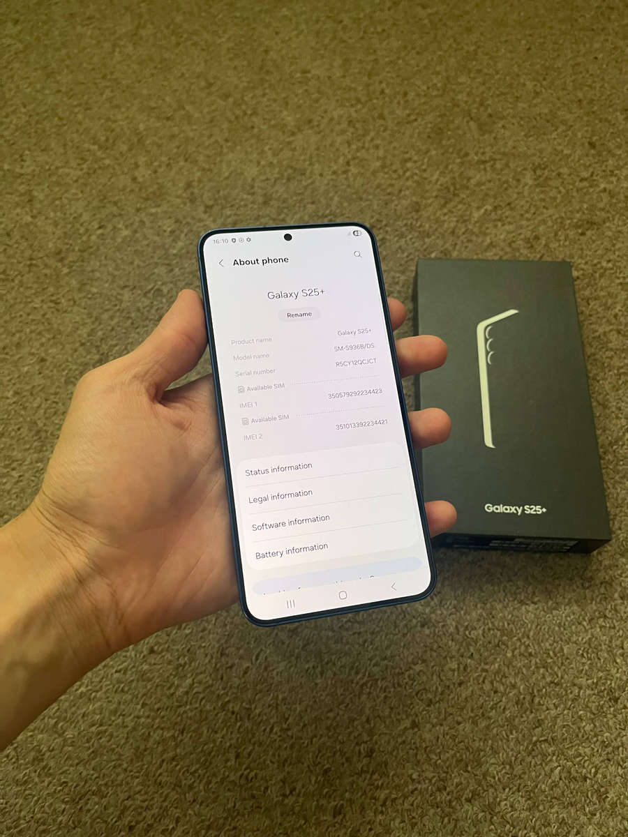 Samsung S25 Plus 5G 256gb 12gb ram Dual sim with box excellent condition