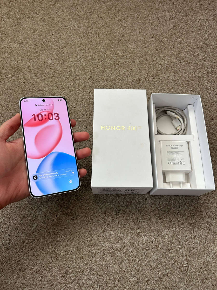 HONOR 400 5G 512GB Dual Sim - Meteor Silver good condition with box and 100W charger