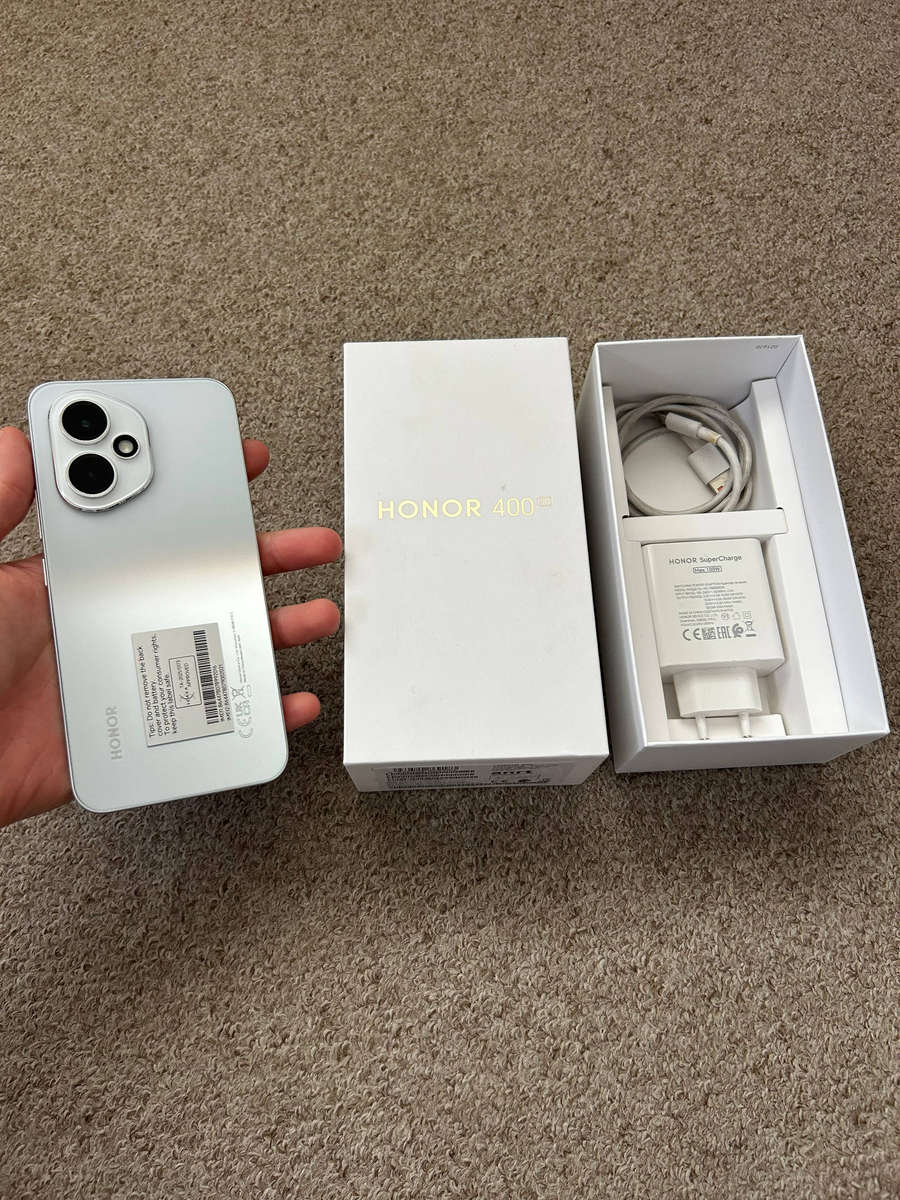 HONOR 400 5G 512GB Dual Sim - Meteor Silver good condition with box and 100W charger