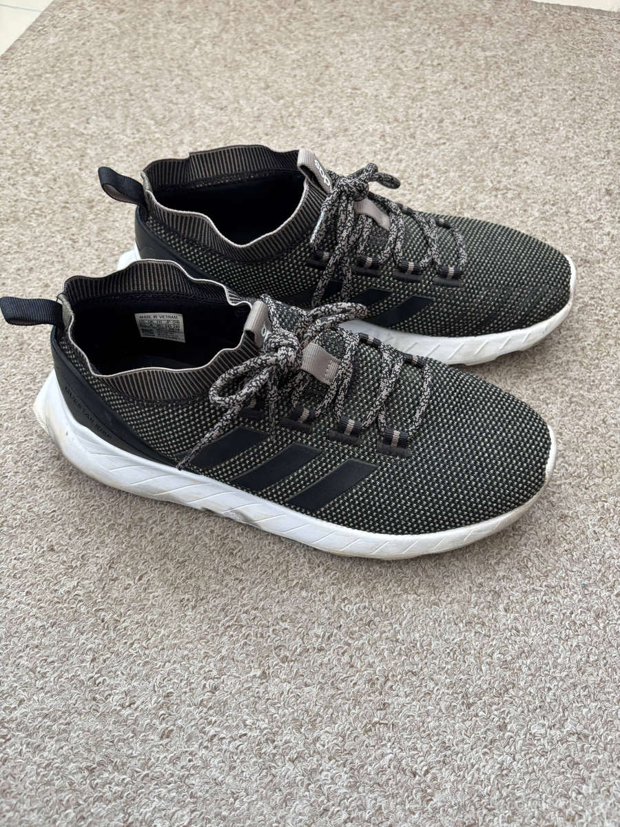 Original Adidas Cloudfoam Questar Rise Sock-Collar Runners UK size 6 Olive / Black