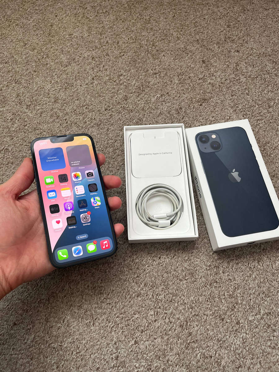 iPhone 13 128gb Dual sim good condition with box and cable 89% battery health