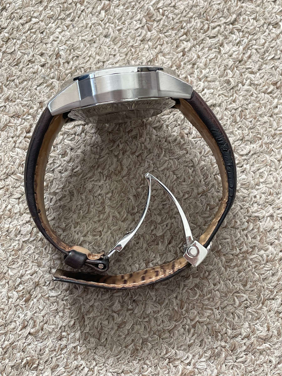 Raymond Weil Freelancer Automatic Chronograph Stainless Steel Silver Dial Brown Leather Day/Date Men