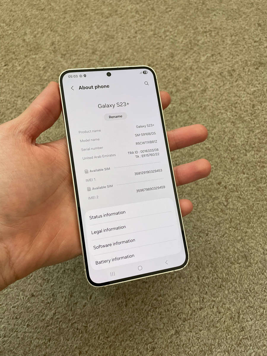 Samsung S23 Plus 5G 512gb 8gb ram Dual sim