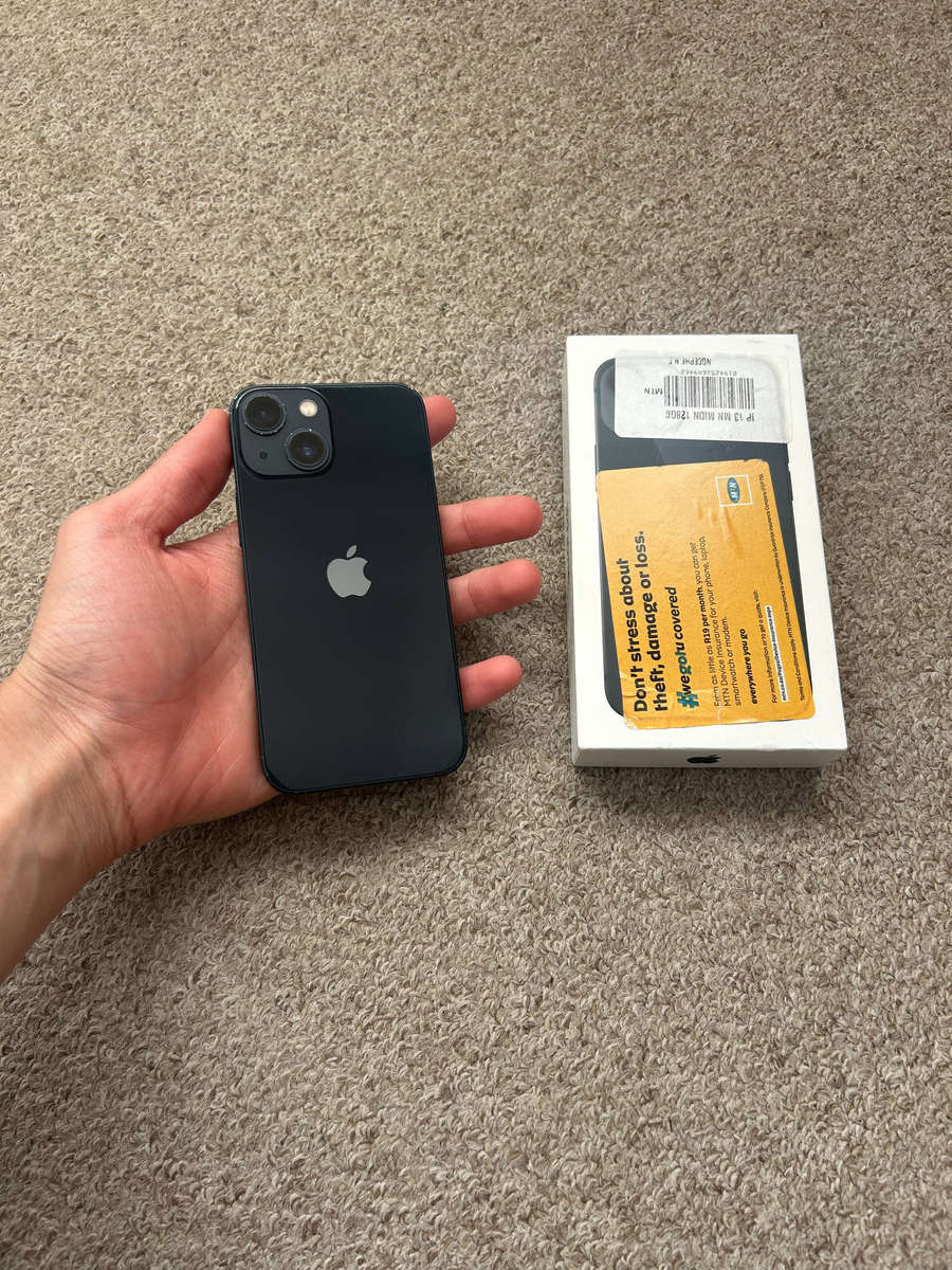 iPhone 13 mini 128gb Dual SIM with box and cover
