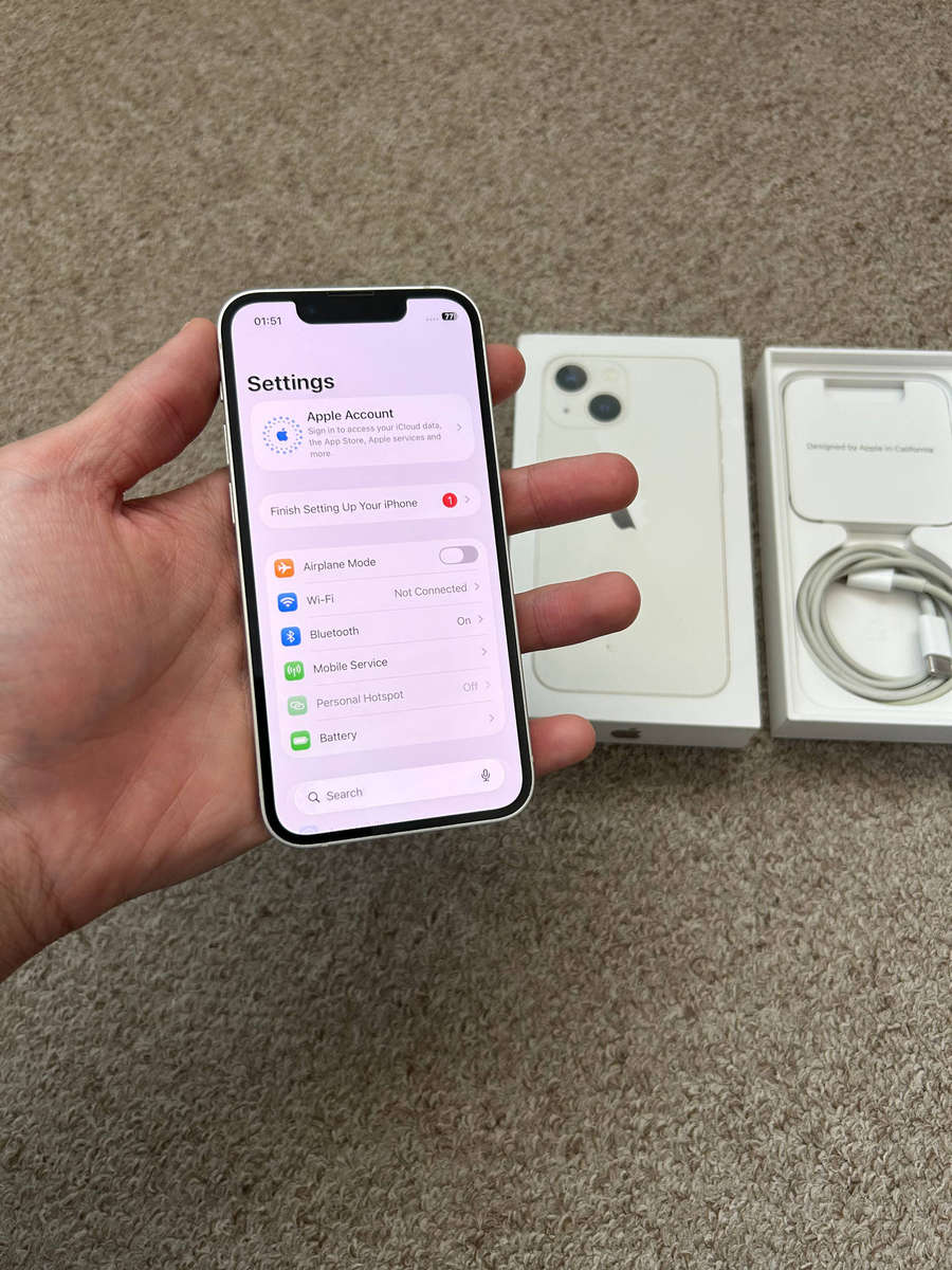 iPhone 13 mini 128gb Dual SIM with box and cable